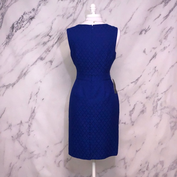 LIMITED BLUE SLEEVELESS DRESS TEXTURED SIZE 8 - Picture 4 of 8